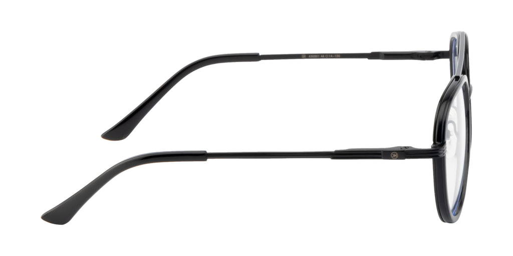 Kids Aviator Metal Frame | Sleek Black Design | With Spring | Double Bar