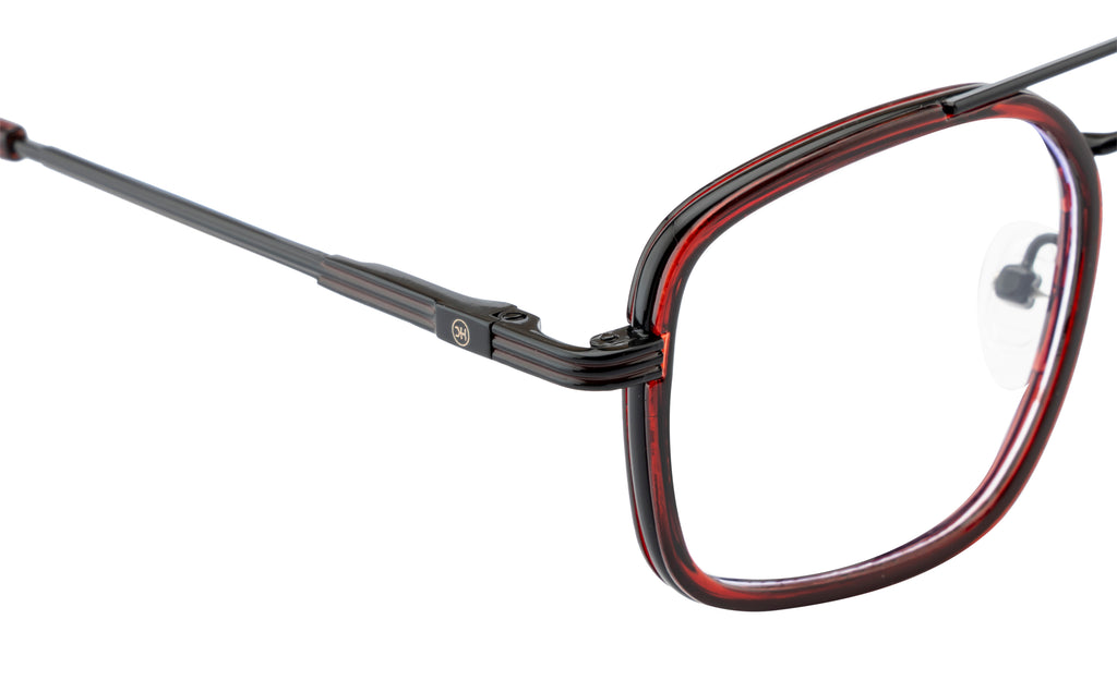 Juniorjive: Double-Bar Square Delight In Black And Red