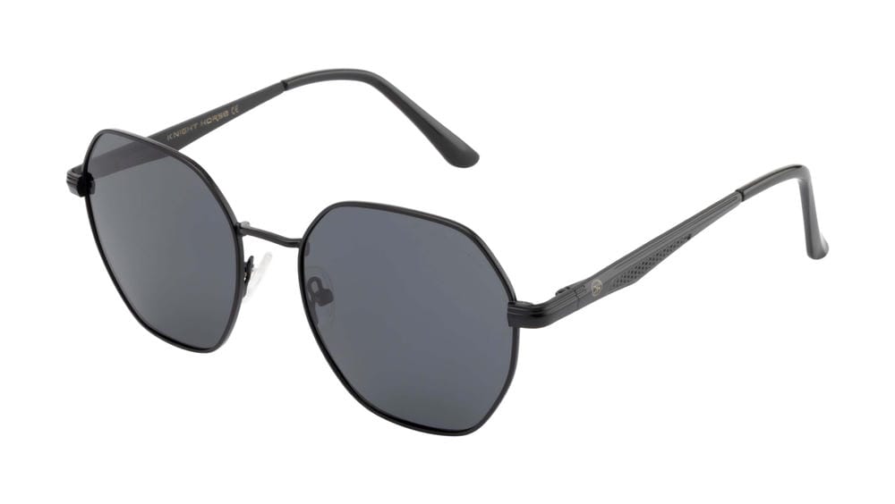 Knight Horse Full Black Polarized Metal Sunglasses