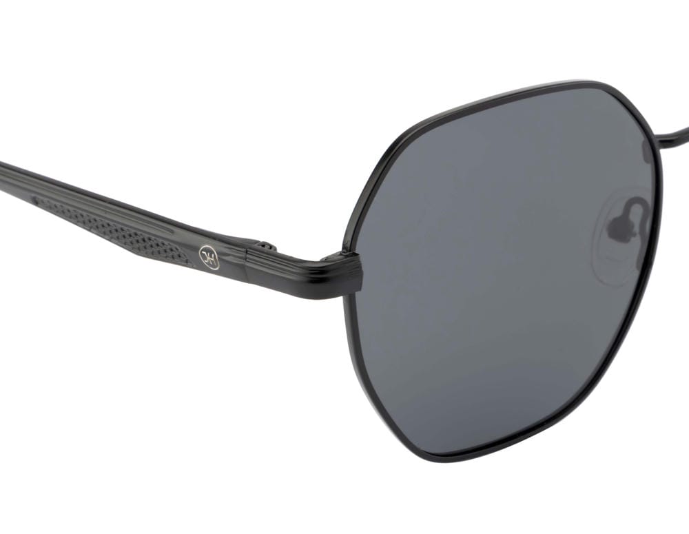 Knight Horse Full Black Polarized Metal Sunglasses