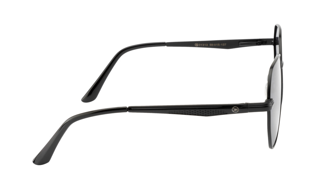 Knight Horse Full Black Polarized Metal Sunglasses