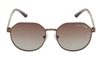 Knight Horse Stylish Geometric Sunglasses with Polarized Brown Lenses