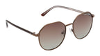 Knight Horse Stylish Geometric Sunglasses with Polarized Brown Lenses