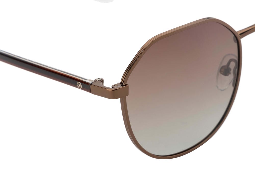 Knight Horse Stylish Geometric Sunglasses with Polarized Brown Lenses