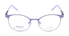 Luxurious Purple Front Metal Side Silicon Frames In Elegant Round Shape