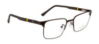 Premium Brown Metal And Silicon Eyewear Frame With Spring - Timeless Elegance Collection