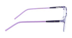Luxurious Purple Front Metal Side Silicon Frames In Elegant Round Shape