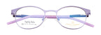 Luxurious Purple Front Metal Side Silicon Frames In Elegant Round Shape