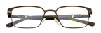 Premium Brown Metal And Silicon Eyewear Frame With Spring - Timeless Elegance Collection