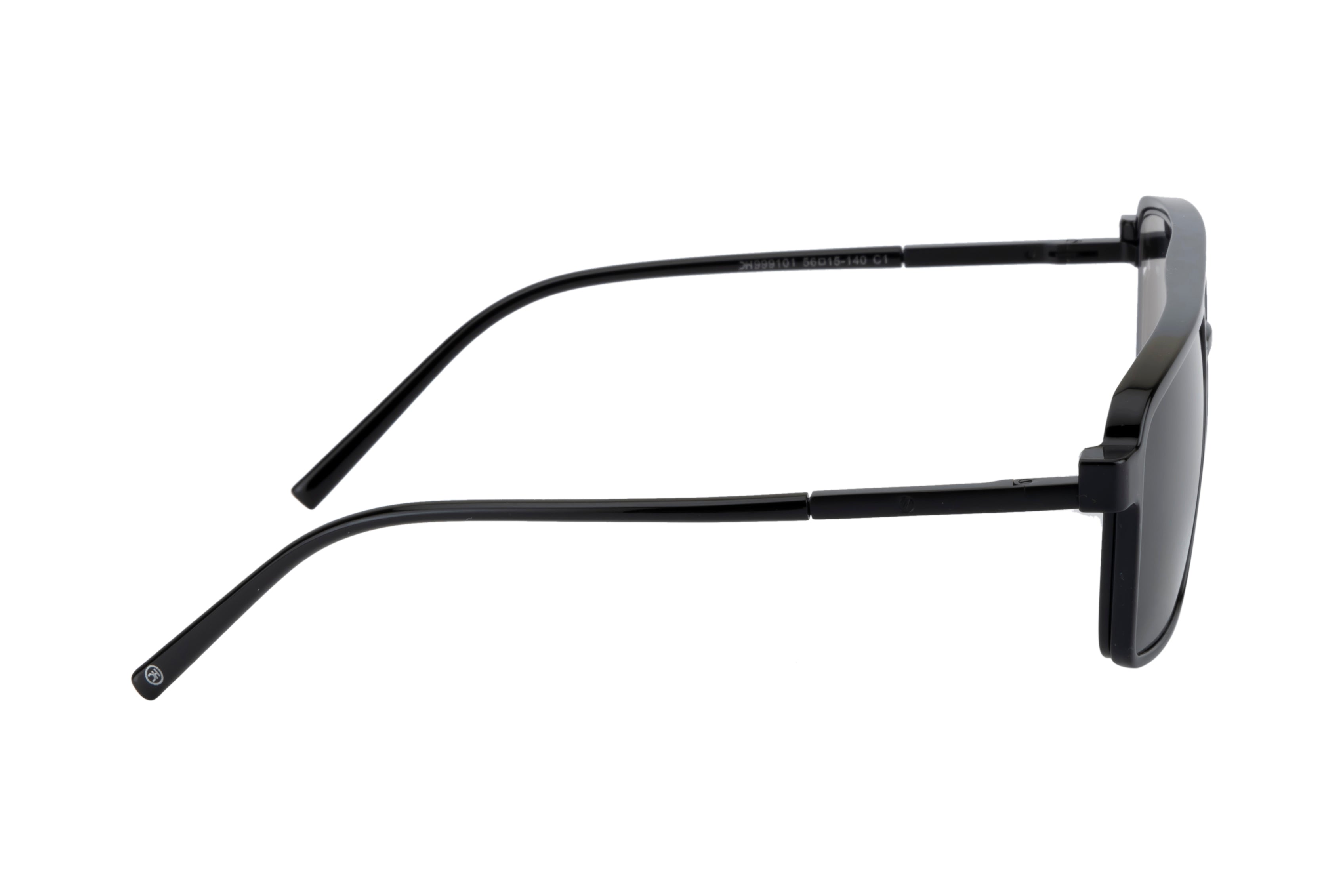 Double Bar Eyewear - Geometric| Metal Frame with 1 Polarized Clip-On