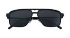 Double Bar Eyewear - Geometric| Metal Frame with 1 Polarized Clip-On