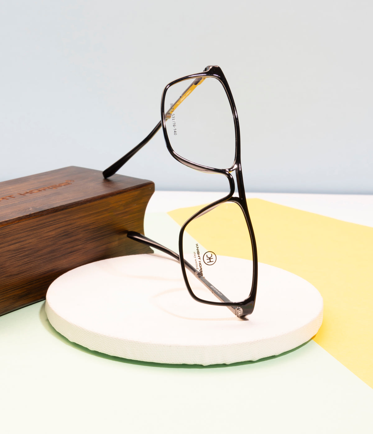 Sleek Black Rectangle Eyewear With Spring Hinges