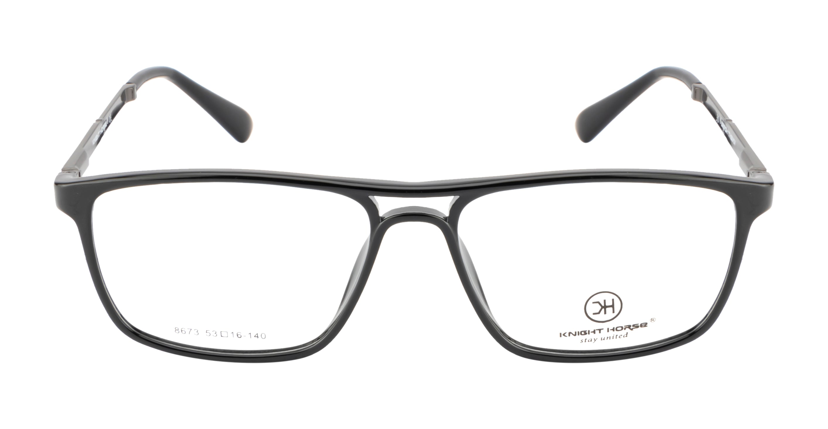 Sleek Black Rectangle Eyewear With Spring Hinges