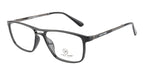 Sleek Black Rectangle Eyewear With Spring Hinges