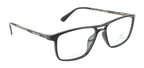 Sleek Black Rectangle Eyewear With Spring Hinges
