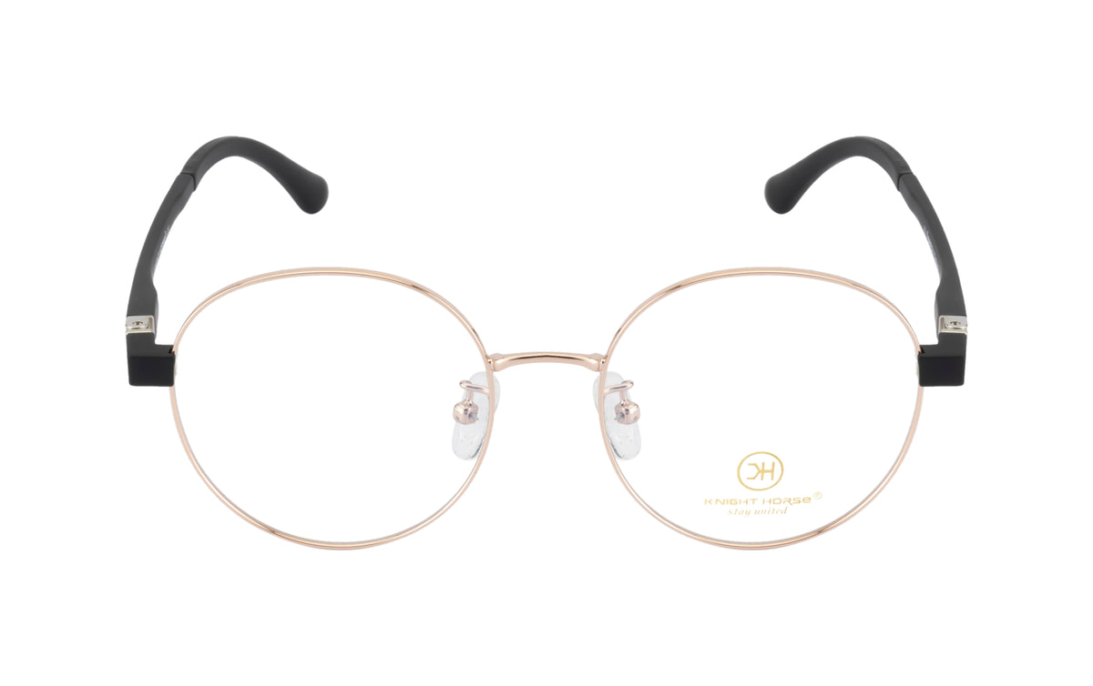 Women's Round Eyewear Frames with 180° Spring - Stylish & Comfortable Glasses for Everyday Wear