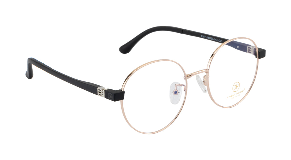 Women's Round Eyewear Frames with 180° Spring - Stylish & Comfortable Glasses for Everyday Wear