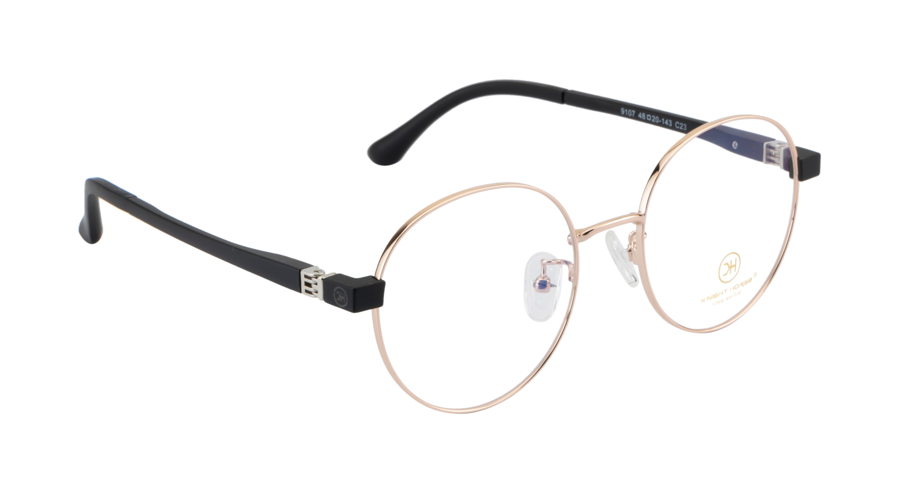 Women's Round Eyewear Frames with 180° Spring - Stylish & Comfortable Glasses for Everyday Wear