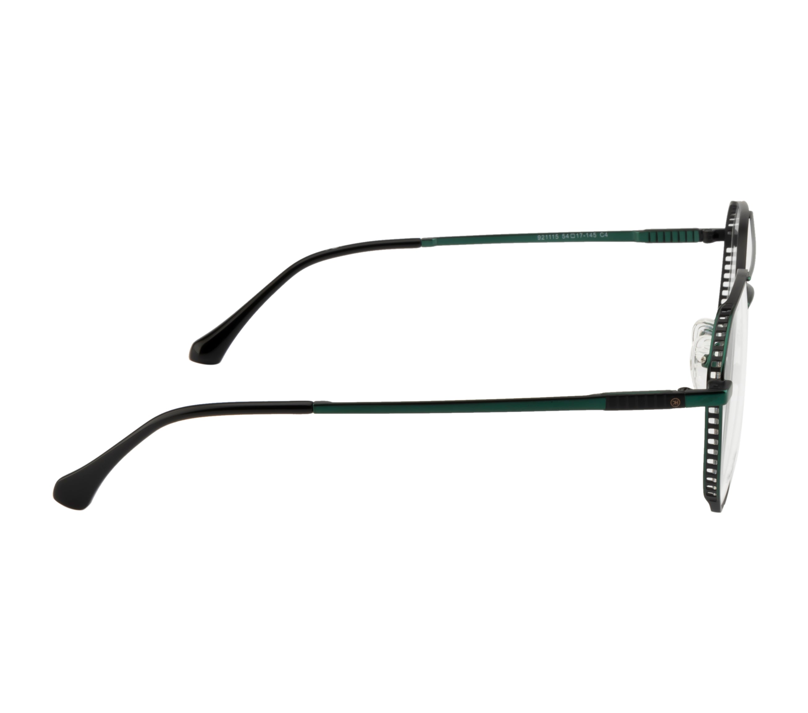 Metal Eyewear - Black & Green Color | Geometric Design
