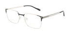 Stylish Metal Eyewear Frame In Silver & Black Color