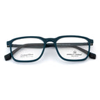 Rectangular Matte Teal Eyeglass Frame