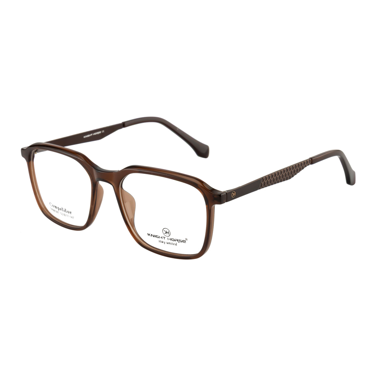 Rectangular Matte Teal Eyeglass Frame