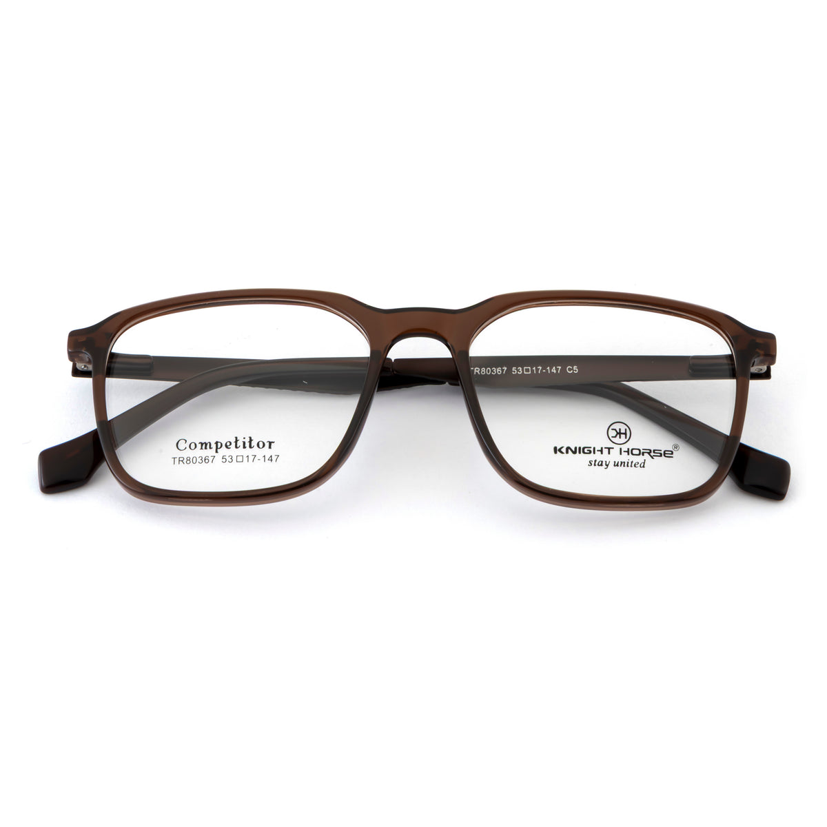 Rectangular Matte Teal Eyeglass Frame