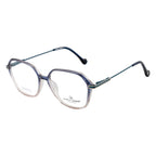 Geometric Transparent Gradient Eyeglass Frame