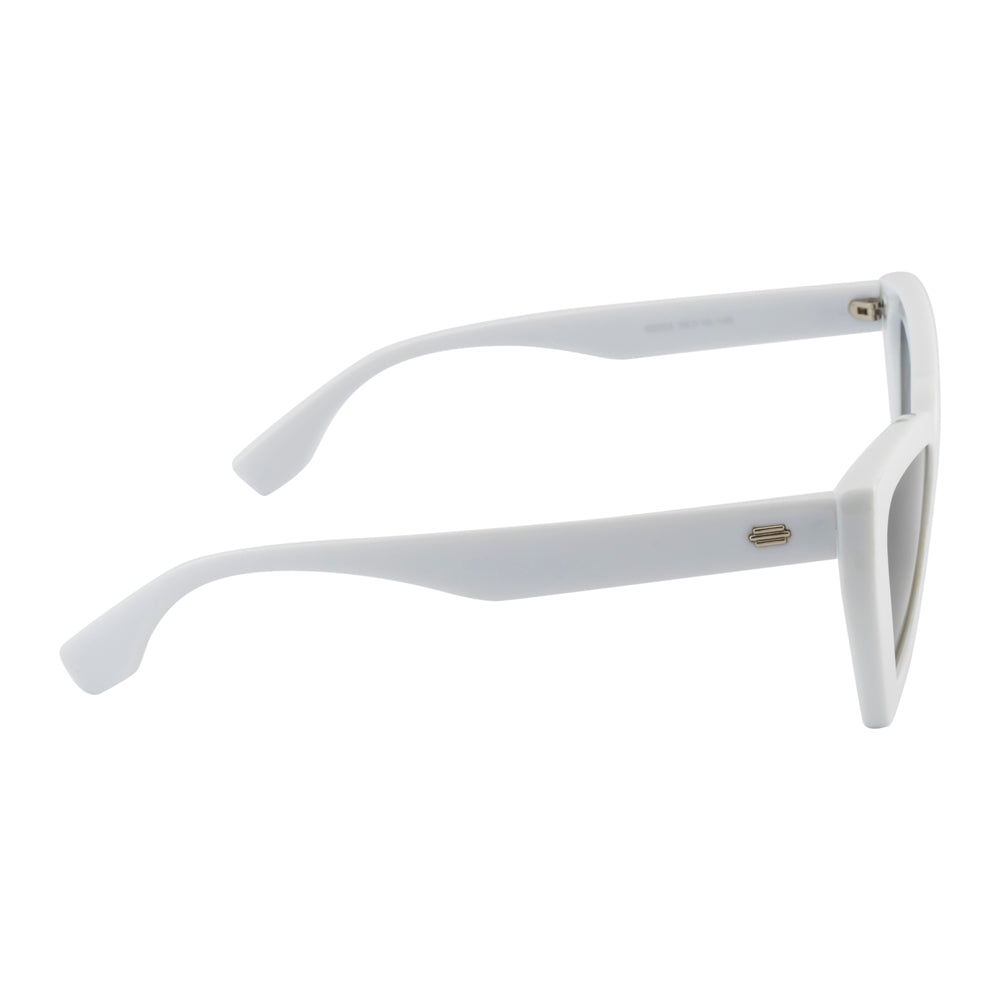 Stylish Cat Eye Sunglasses – White Frame | Black Lens