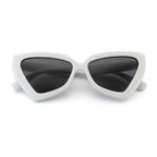 Stylish Cat Eye Sunglasses – White Frame | Black Lens