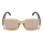 Bold Designer Sunglasses – Amber Front | Black Temple