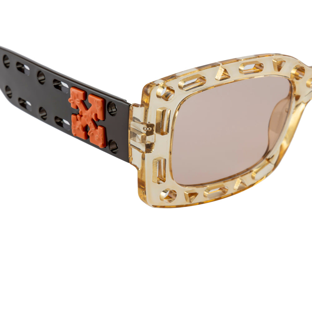 Bold Designer Sunglasses – Amber Front | Black Temple