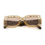 Bold Designer Sunglasses – Amber Front | Black Temple