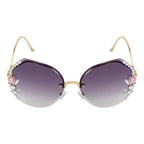 Purple Wing Crystal Sunglasses