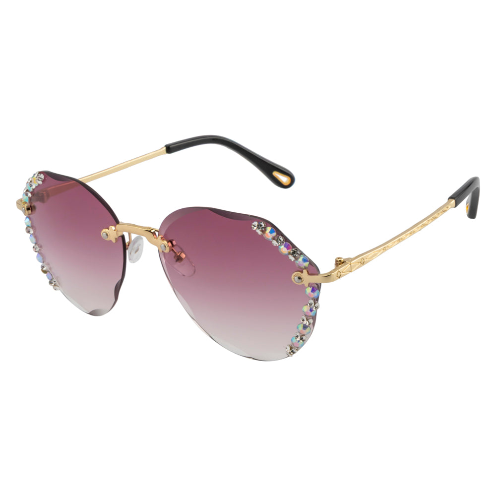 Gradient Crystal Sunglasses