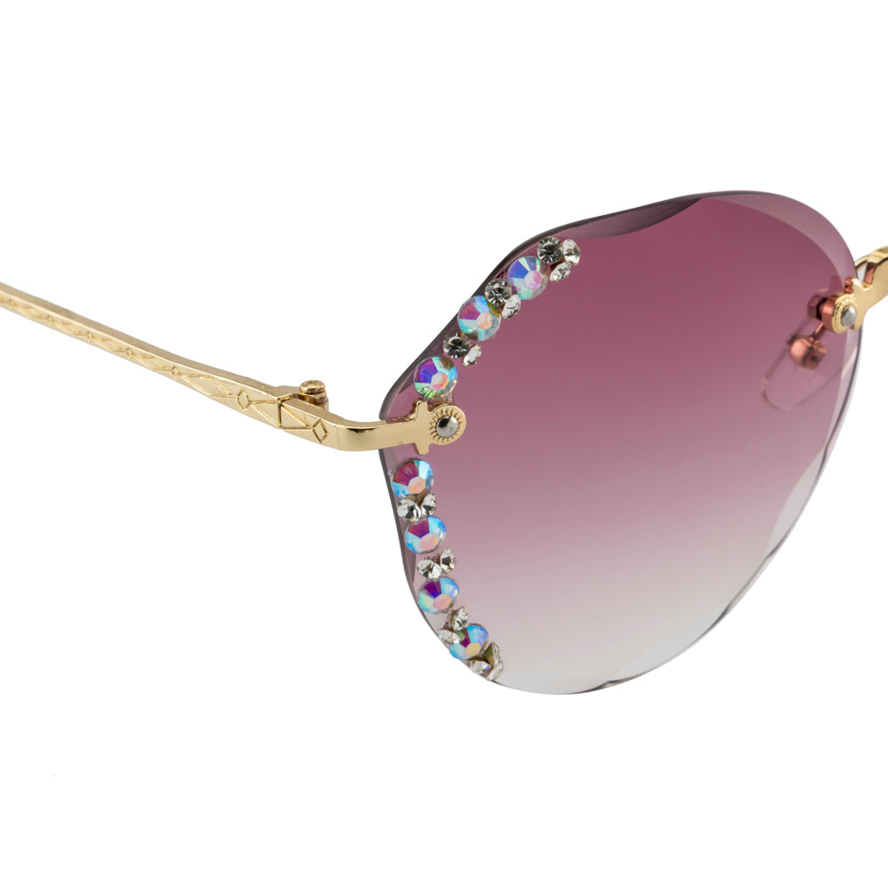 Gradient Crystal Sunglasses