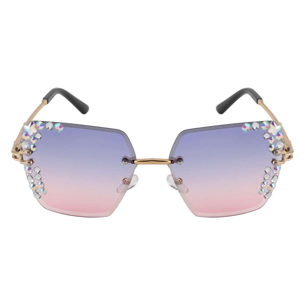 Aurora Crystal Bloom Sunglasses