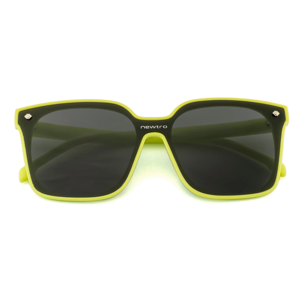 Active Style Sunglasses – Neon Green Frame | Dark Lens
