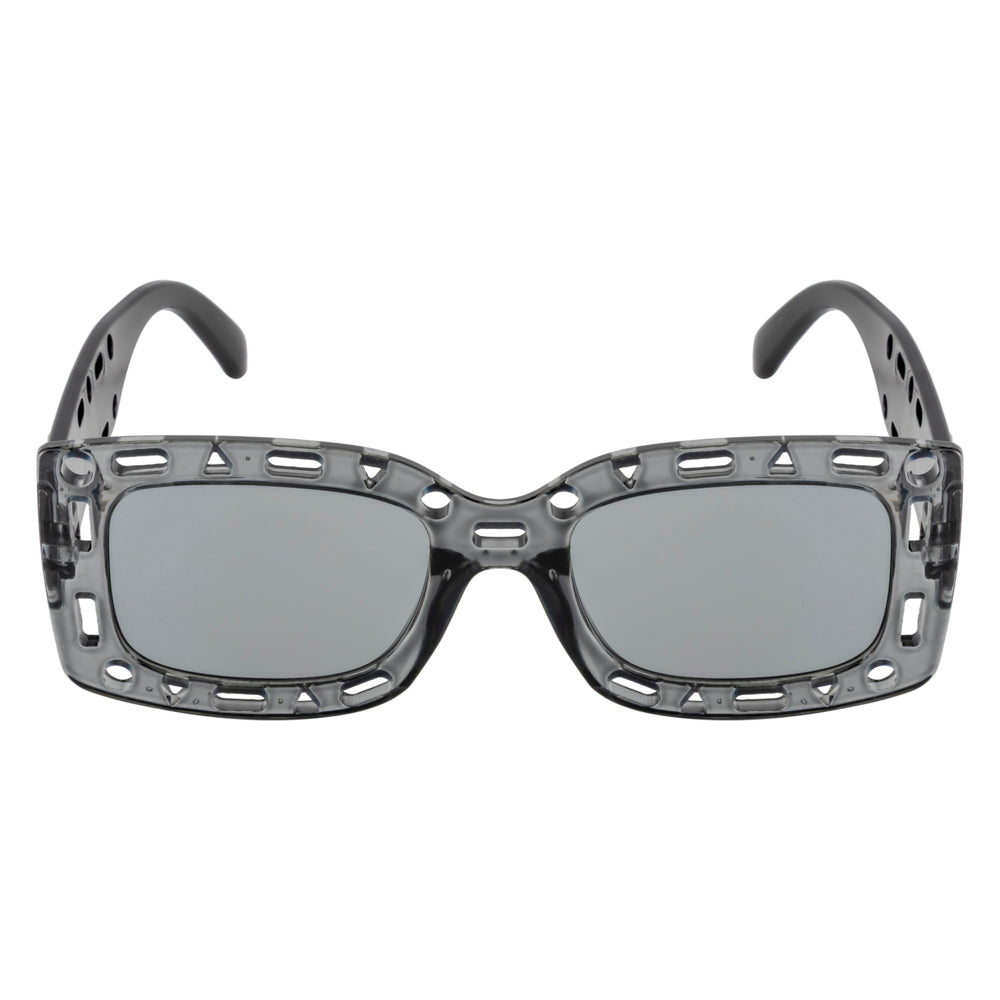 Street Style Square Sunglasses – Grey Transparent Frame