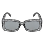 Street Style Square Sunglasses – Grey Transparent Frame