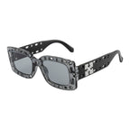 Street Style Square Sunglasses – Grey Transparent Frame