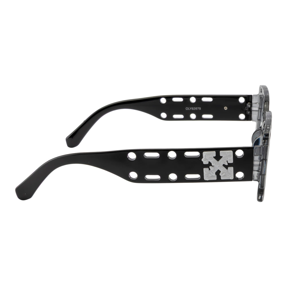 Street Style Square Sunglasses – Grey Transparent Frame