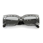 Street Style Square Sunglasses – Grey Transparent Frame