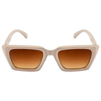 Women Oversized Sunglasses – Beige Frame | Brown Gradient Lens