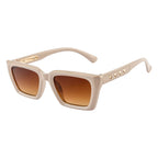 Women Oversized Sunglasses – Beige Frame | Brown Gradient Lens