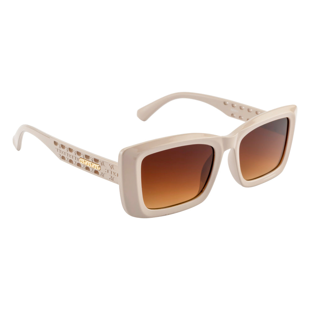 Vintage Style Sunglasses| Thick Ivory Frame| Brown Tint
