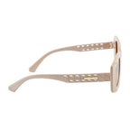 Vintage Style Sunglasses| Thick Ivory Frame| Brown Tint