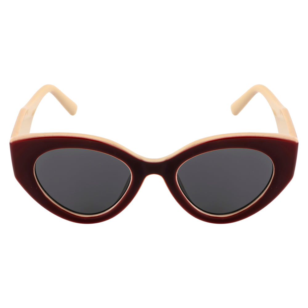 Vintage Dual-Tone Cat Eye Fashion Sunglasses for Women