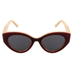 Vintage Dual-Tone Cat Eye Fashion Sunglasses for Women