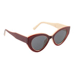 Vintage Dual-Tone Cat Eye Fashion Sunglasses for Women